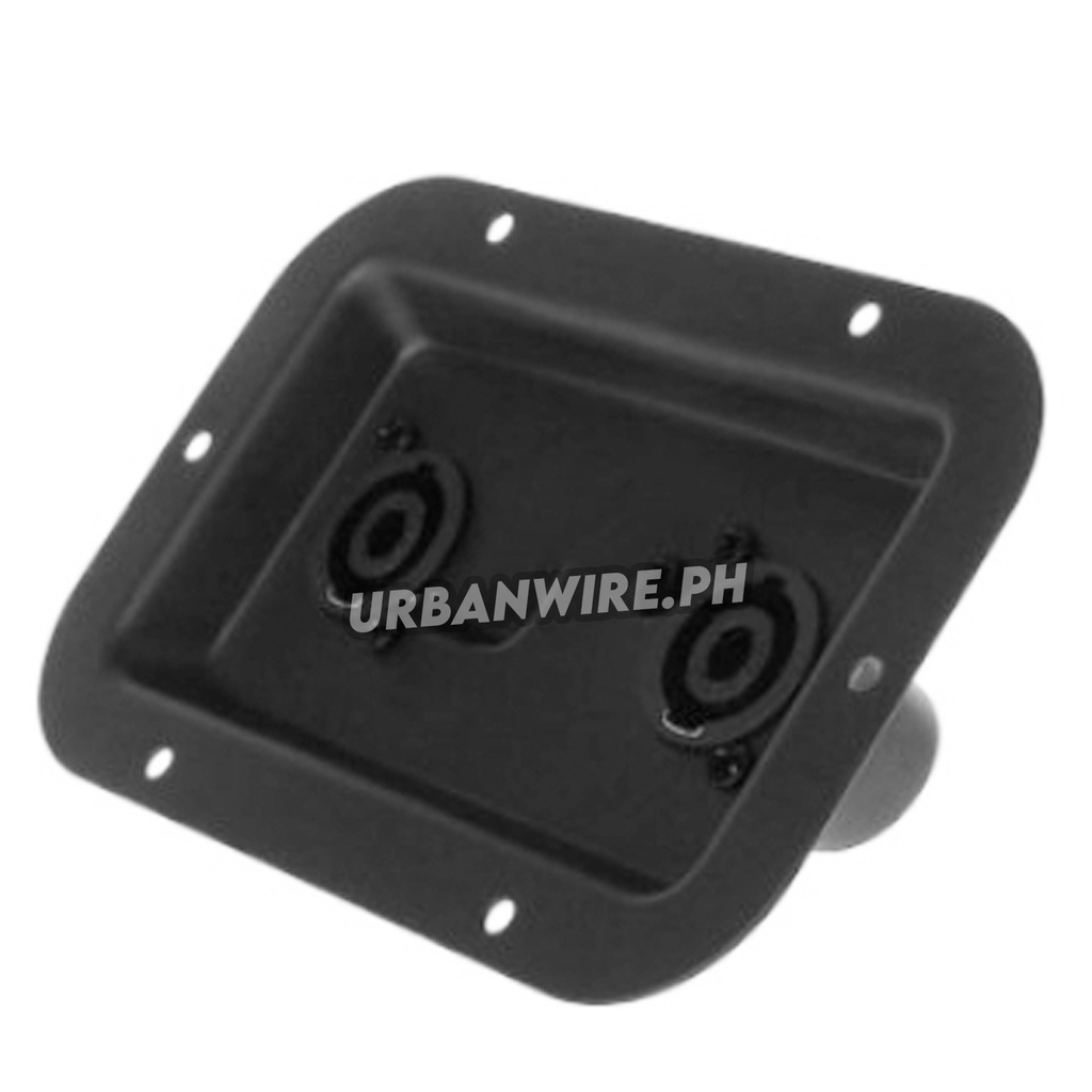 Dual SpeakOn Terminal Plate COD Junction Box Back Panel PA Speaker Box