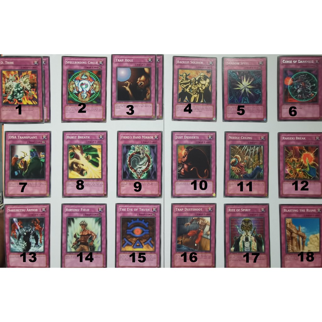 Yu-Gi-Oh Trap Cards - Set 1 | Shopee Philippines