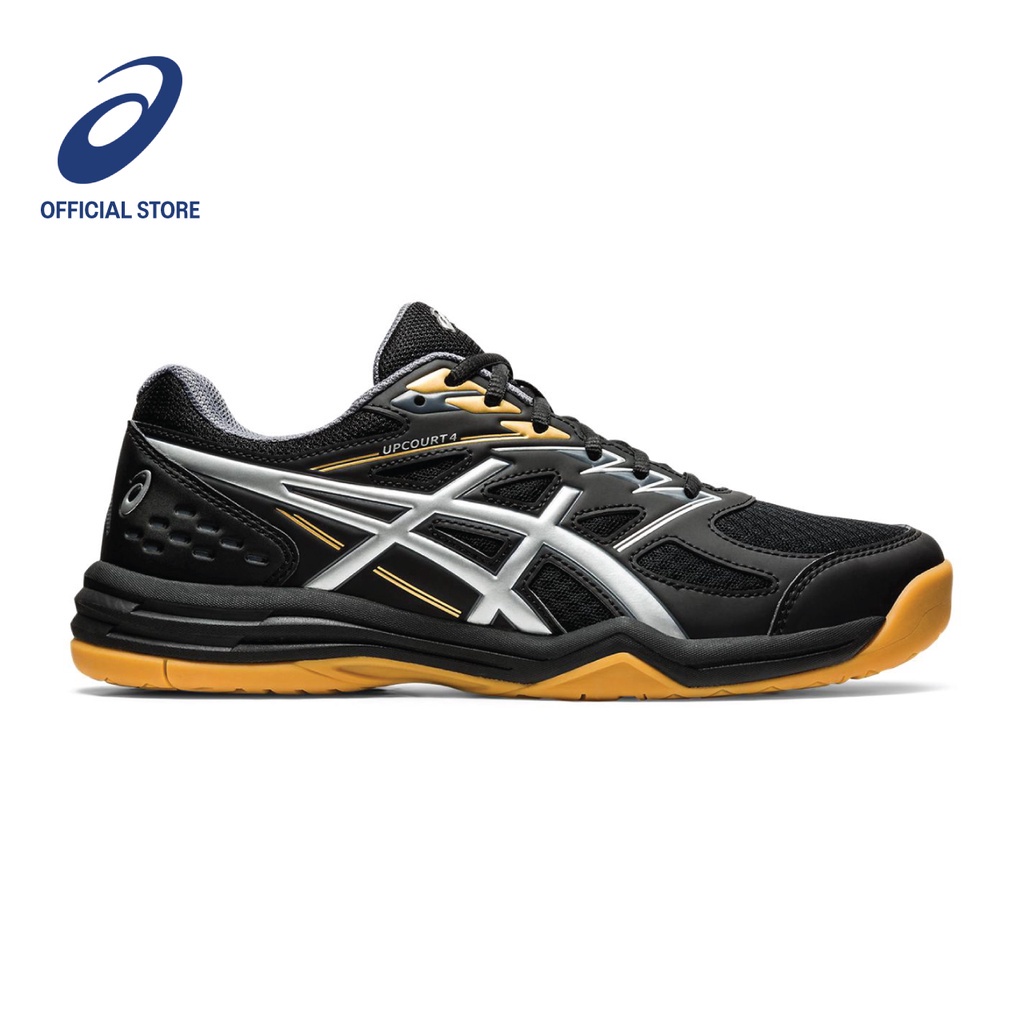 ASICS Men UPCOURT 4 Indoor Court Shoes in Black/Pure Silver | Shopee ...