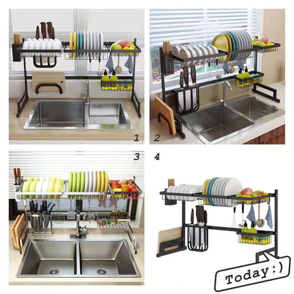 OK Stainless steel kitchen shelf rack dishwasher chopstick rack