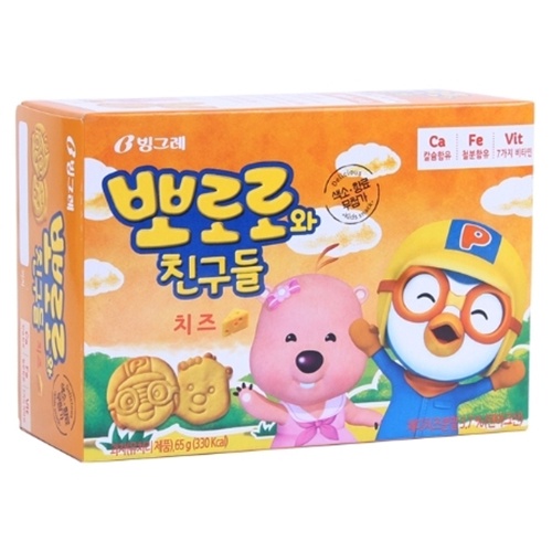 Pororo Biscuits Cheese 65g | Shopee Philippines