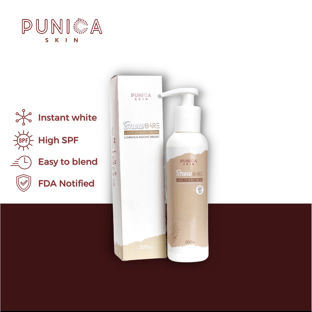 SnowBare Light Up Body Cream by Punica Skin