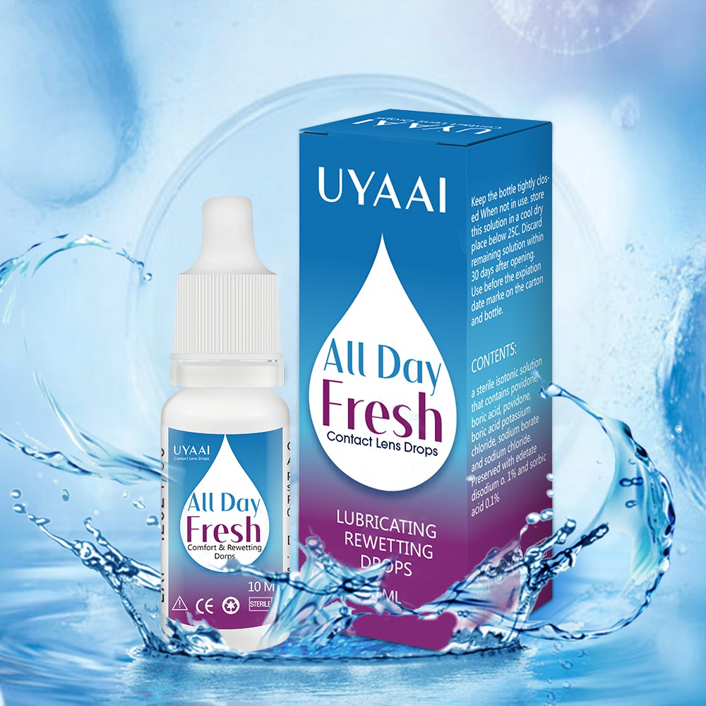 UYAAI Relaxing Eye Drops10ml Cool Eye Drops Medical Cleanning Eyes