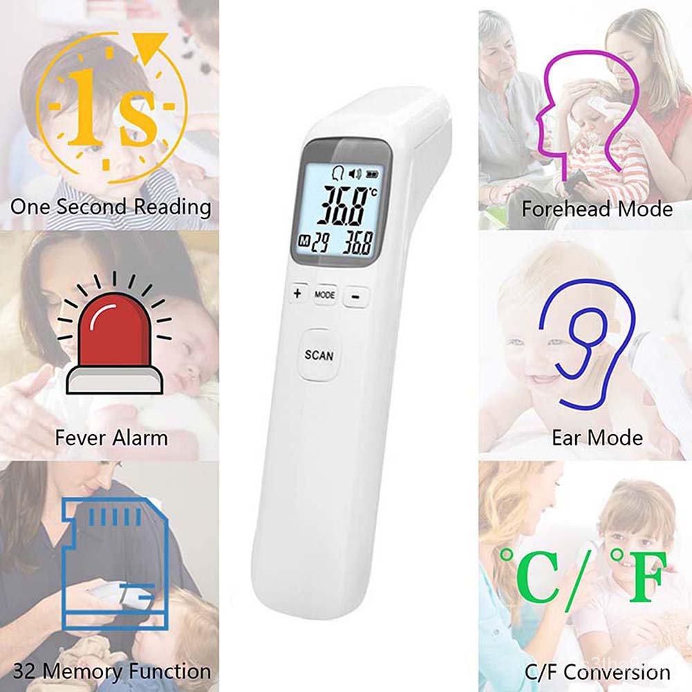 Forehead thermometer Infrared Digital Thermometer Baby Temperature NonContact Forehead
