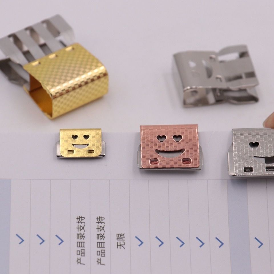 ℗Net celebrity push clip small clip folder size test paper clip book clip dovetail clip iron bill c