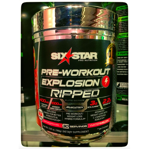 Six Star Pre Workout Explosion Ripped Watermelon Powder 30 Servings Shopee Philippines