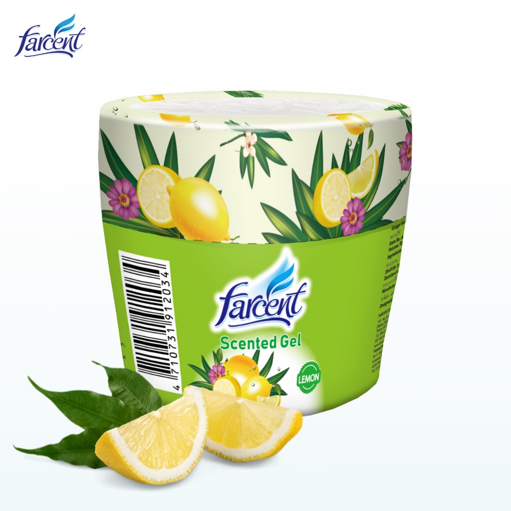 Farcent Air Freshener Scented Gel Lemon 70g Shopee Philippines