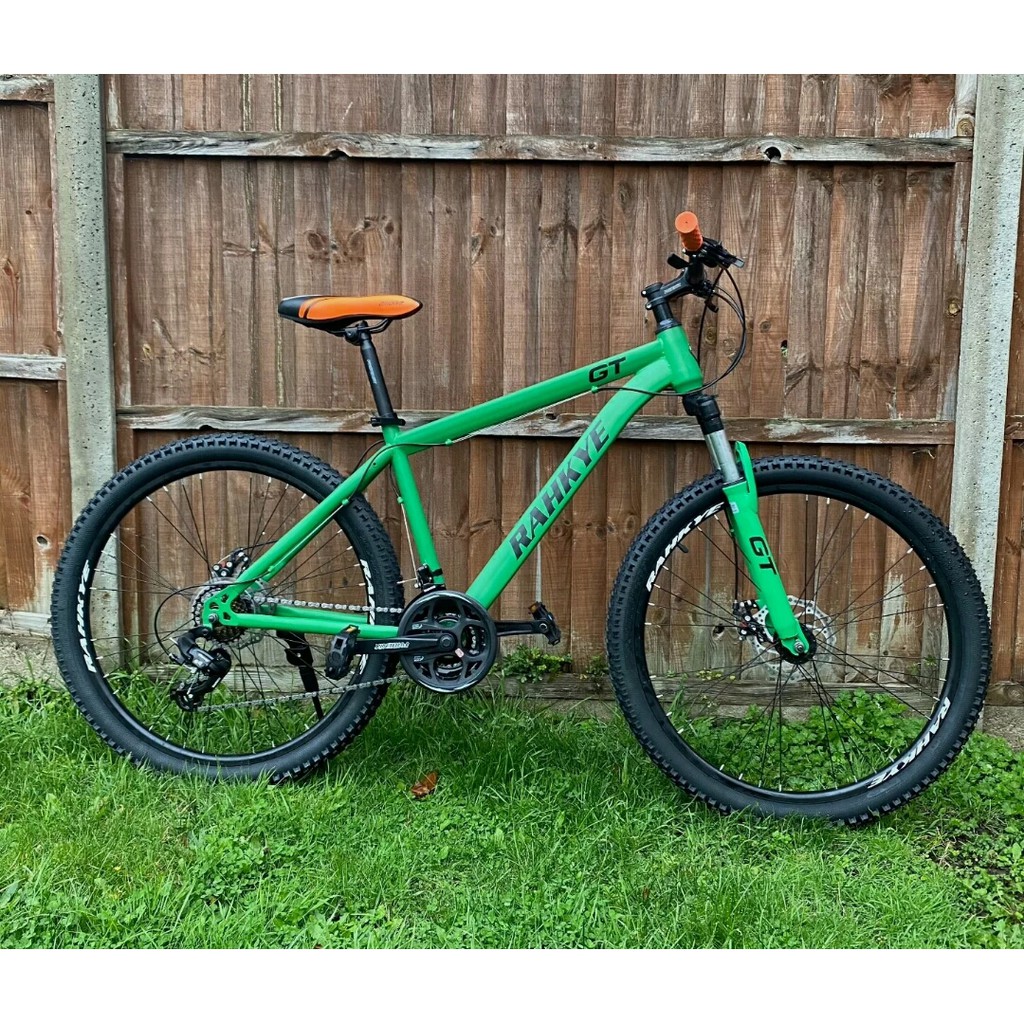 matte green mountain bike