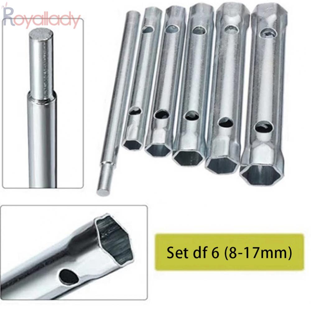 ROYALLADY6PC 817mm Metric Tubular Box Wrench Set Tube Hollow Socket Wrench Filter Wrench