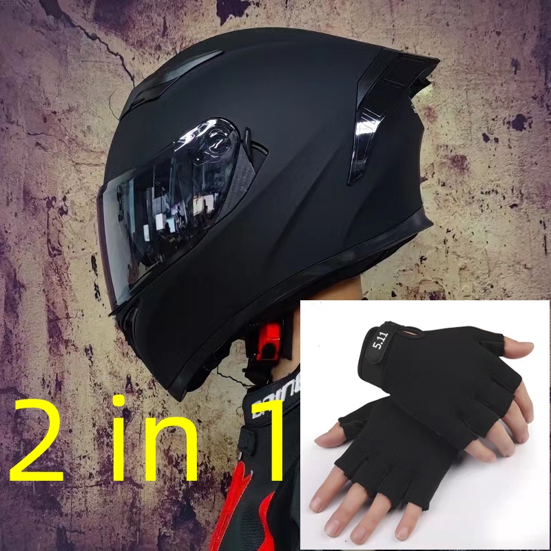 【Ready Stock】ICC Standard Motorcycle Modular Helmet Dual Lens Flip Up