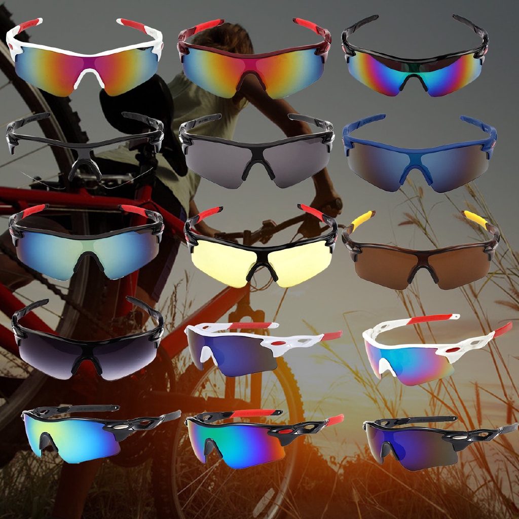 bright cycling glasses