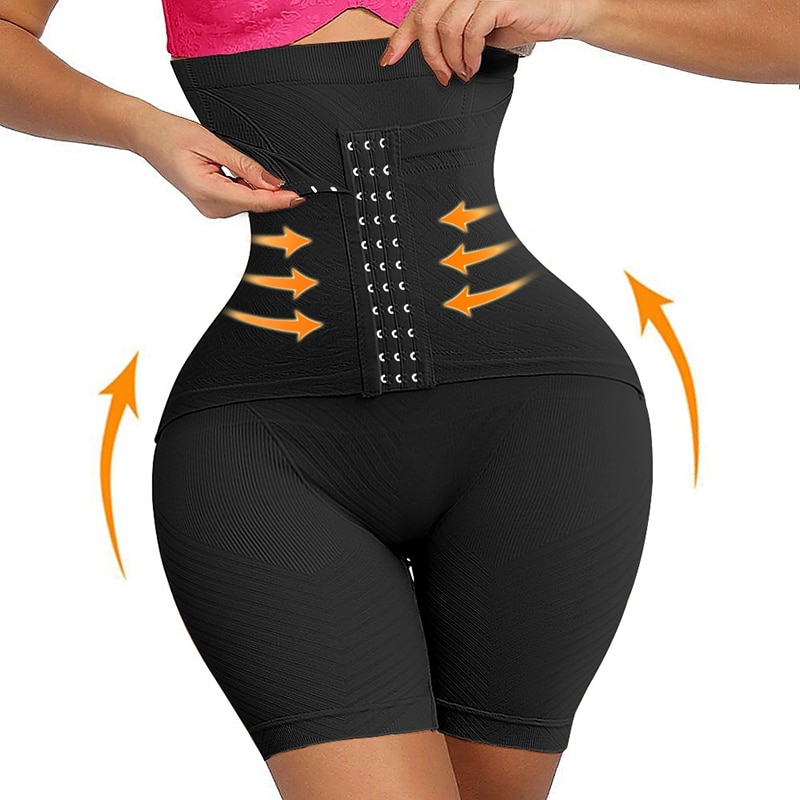 Women Tummy Control Body Shaper High Waist Butt Lifter Thigh Slimmer Shorts Waist Trainer Shapewear Compression Bodysuit 