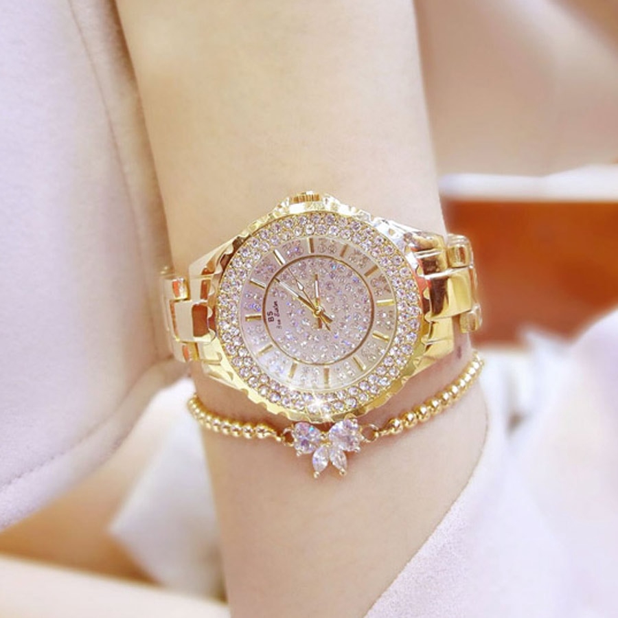 fully diamond watch