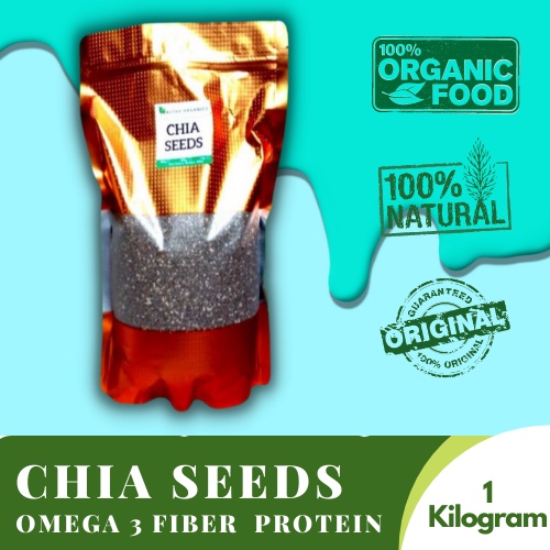 Healthy Organics 1kg Of Organic Chia Seeds Authentic And Original Premium Quality Vegan Chia 1805