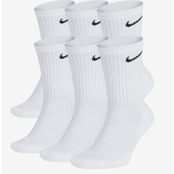 nike white mid socks