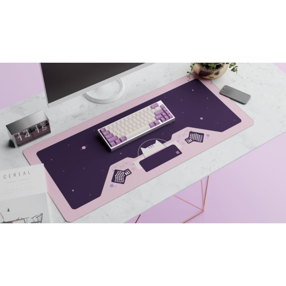 Astroneko Deskmat by Ohnopressure [INSTOCK] Mechanical Keyboard Desk