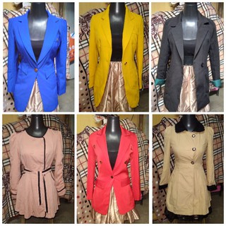 Preloved trench coats & Fasion Blazers (used once only!)