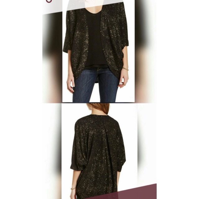 black glitter cardigan