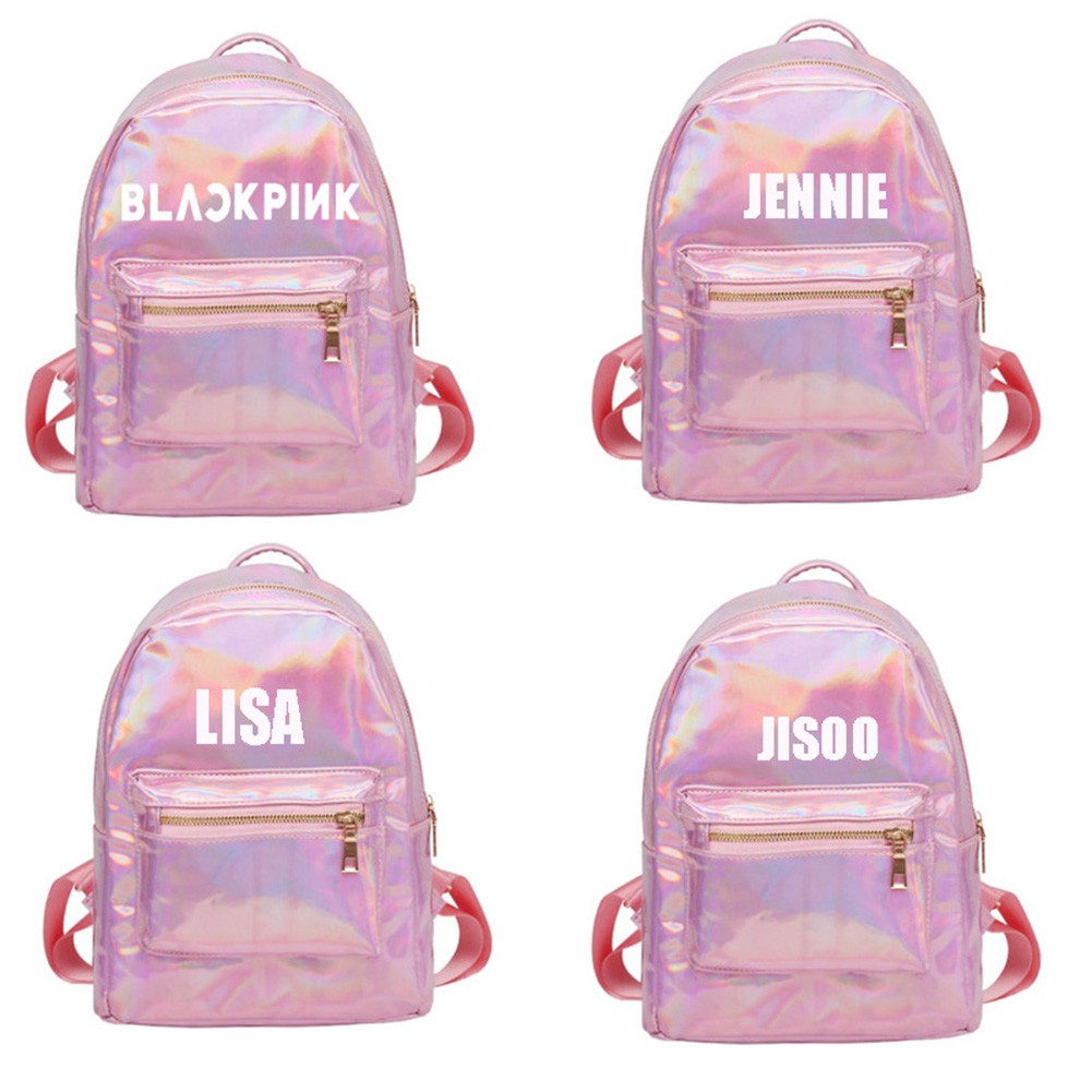 black and pink bag