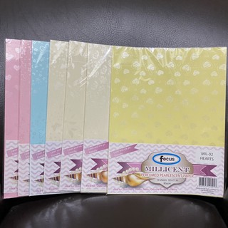 10 Sheets Scented Paper Focus Millicent Perfumed Pearlescent Paper 8.5x11 Short 80GSM