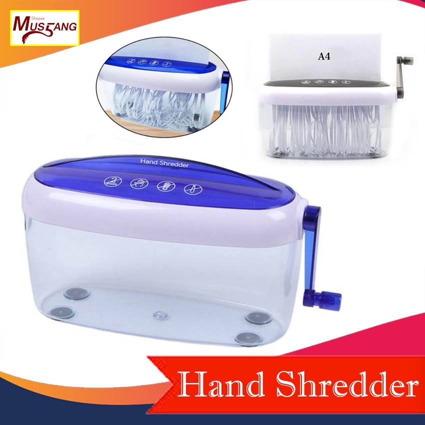 Hand Shredder Manual Paper Cutter Paper Shredder (No Specific Color