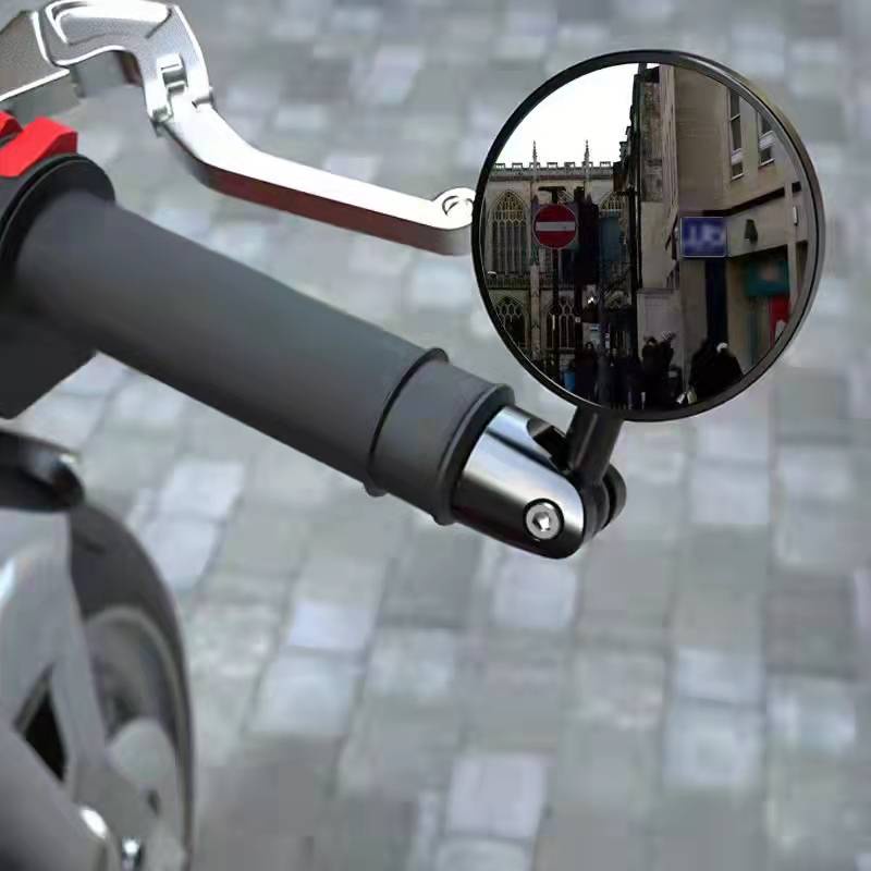 Round Bar End Rear Mirrors Motorcycle Side View Mirror side mirror for