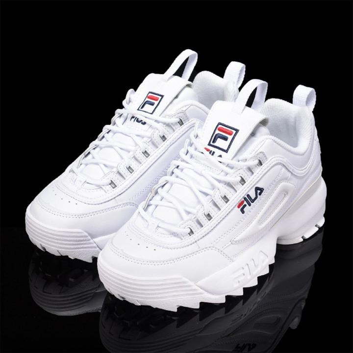 FILA Disruptor II 2 White Authentic Shoes Unisex Size US 4-11  FS1HTA1071X_WWT | Shopee Philippines