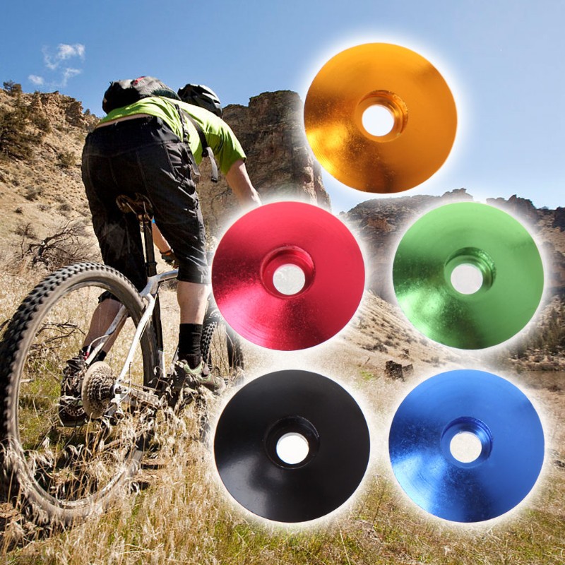 Bicycle Headset Cover Top Cap Dust Proof Alloy Stem Mountain MTB Cycling Bike 11