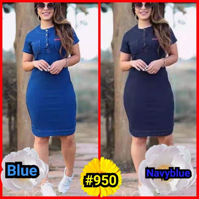 shopee denim dress