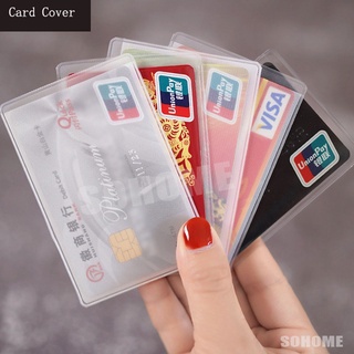 Transparent Frosted Card Holder Identity Protective Case Anti-Magnetic Meal Bus Campus IC Bank Id