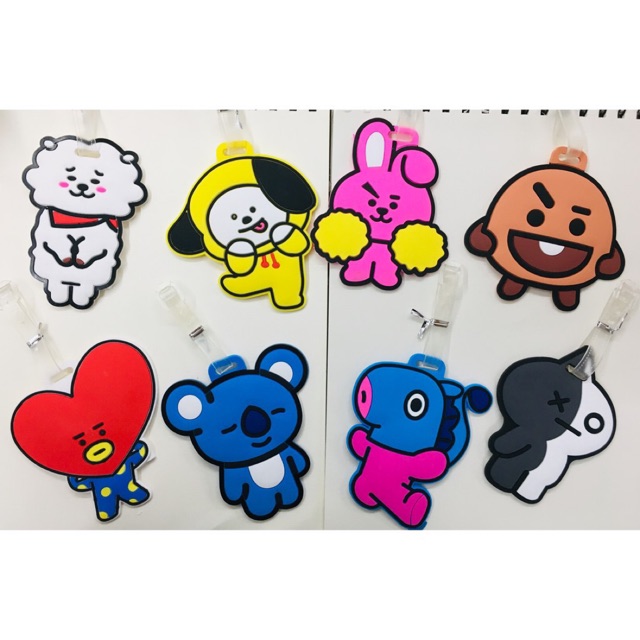 BTS Luggage Tag - BT21 BTS Merchandise - Bag Tag | Shopee Philippines