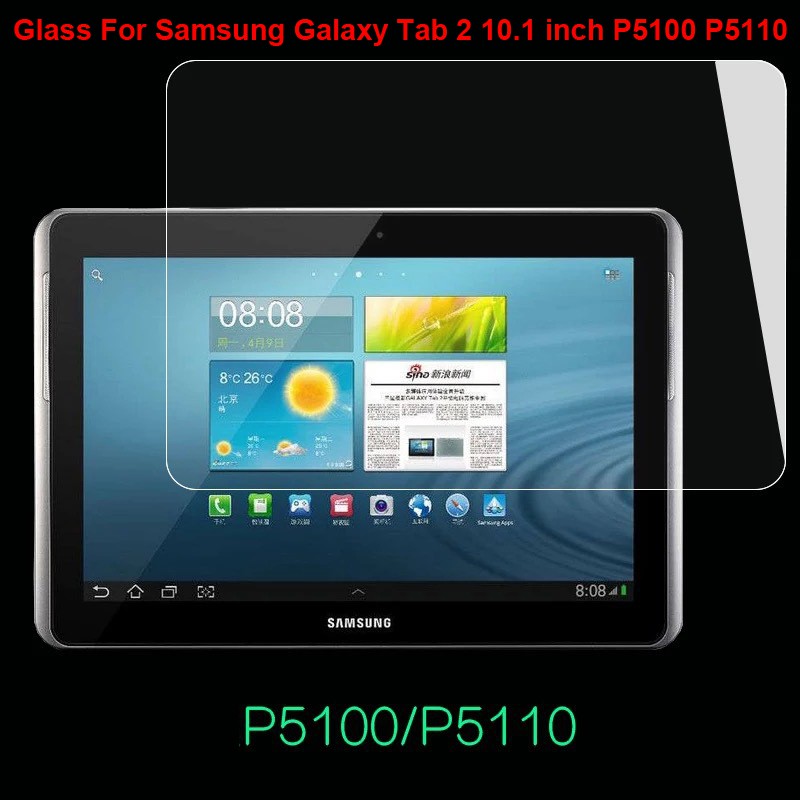 Samsung Galaxy Tab 2 10 1 Inch Toughed Glass Film Gt P5100 P5100 P51 Tempered Glass Screen Protector Shopee Philippines