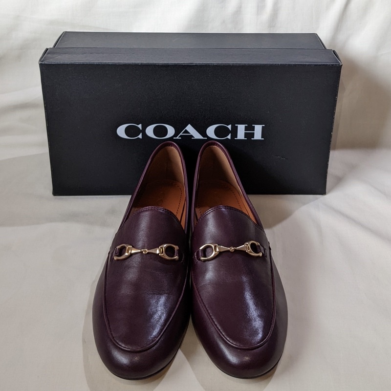Original COACH Haley Leather Loafer, Size  | Shopee Philippines