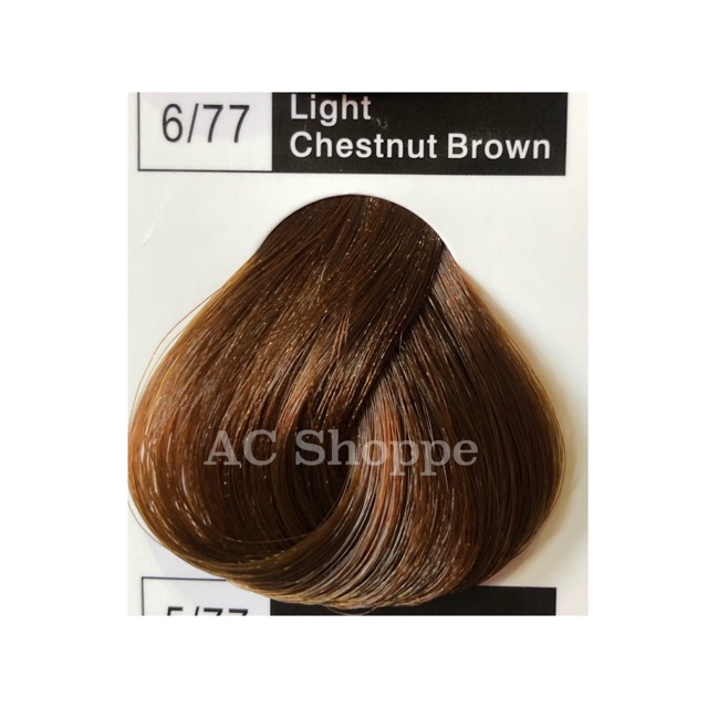 Organic Hair Color SET:6/77 Light Chestnut | Shopee Philippines