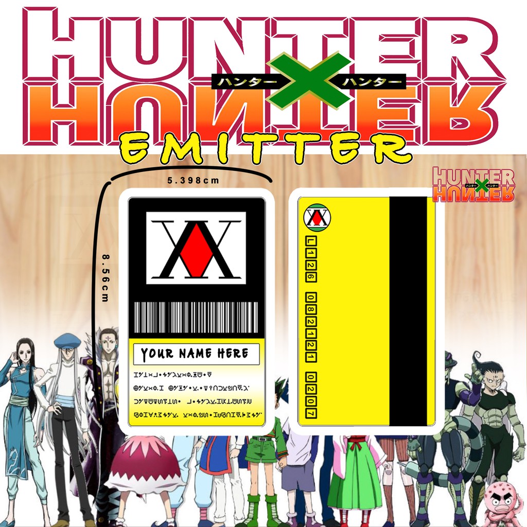 Hunter X Hunter Emitter licensed ID card customize NEN TYPE Shopee