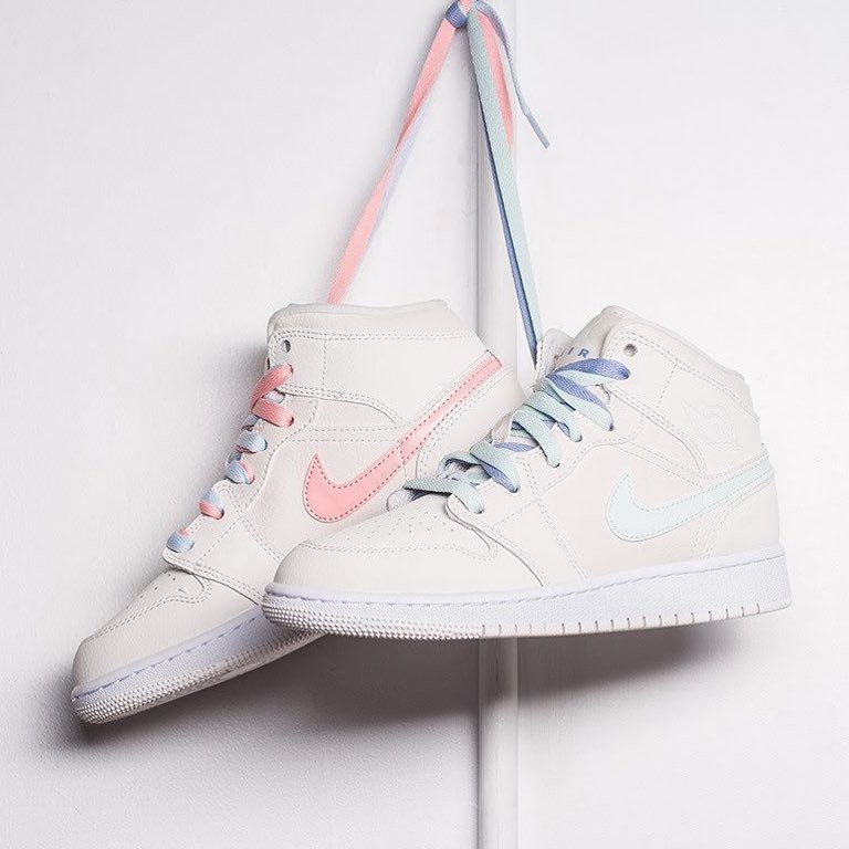 Danhui333 Nike Air Jordan 1 Mid GG Phantom “ Beige White “ Running Shoes |  Shopee Philippines