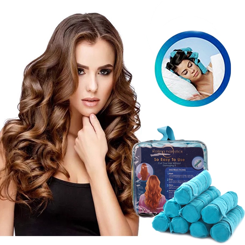 The Sleep Styler Heatfree Nighttime Hair Curlers For Long Thick Or
