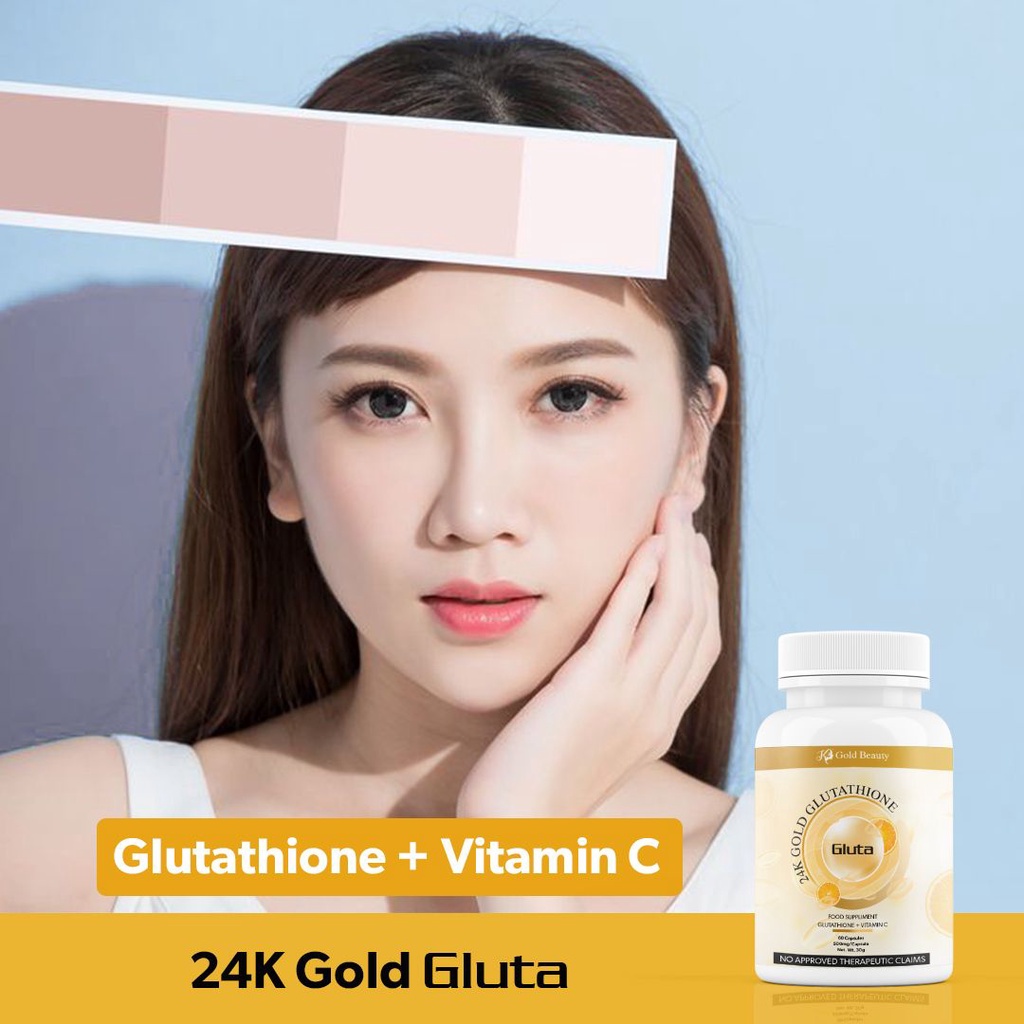 24K GOLD GLUTATHIONE + VITAMIN C BY K GOLD BEAUTY Skin Whitening