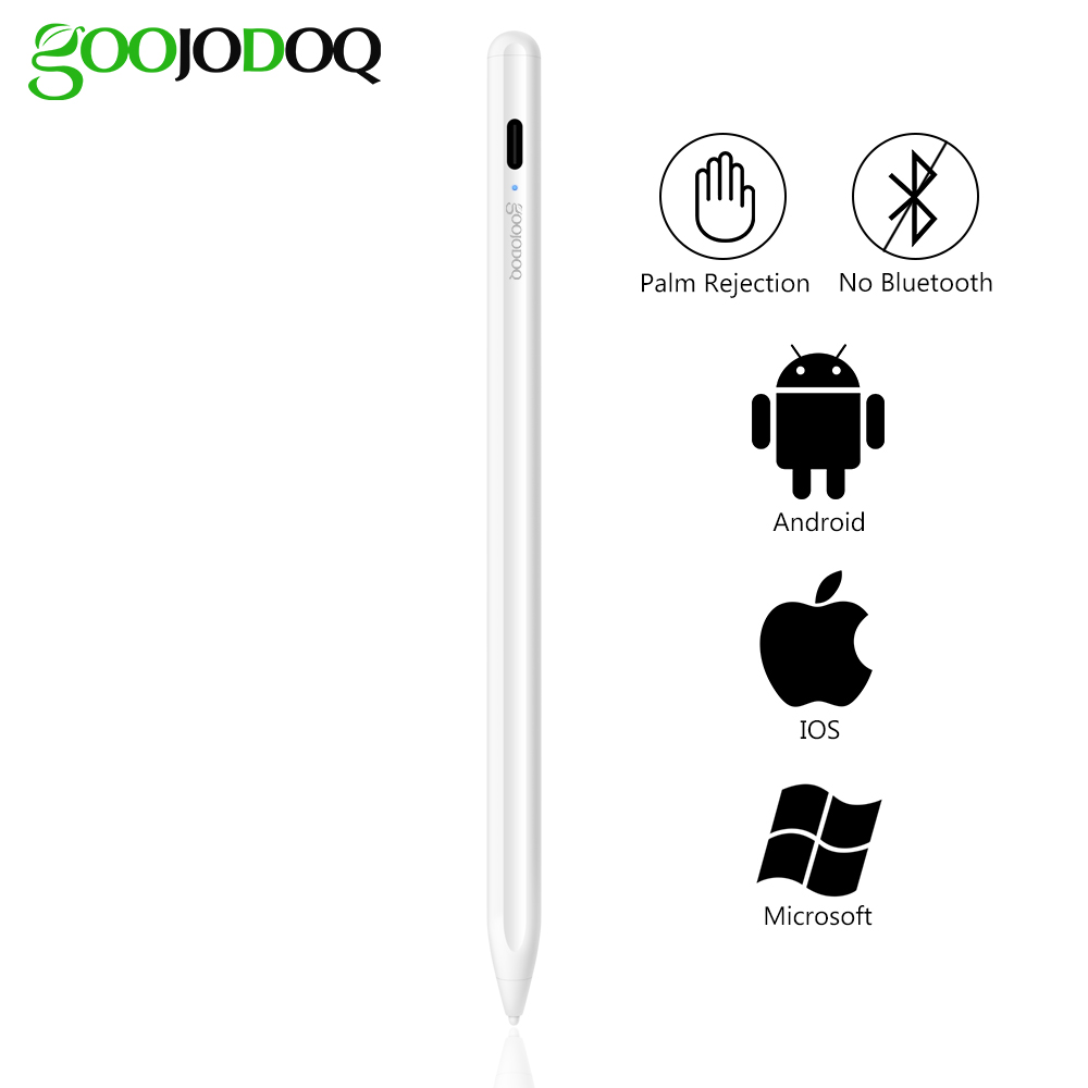 2In1 Universal & Palm Rejection Touch Stylus Pen for iPad Pencil