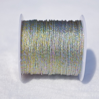 1pc DIY Handmade Accessories Golden Silver Strands Symphony Embroidery Yarn Bracelet Thread #7
