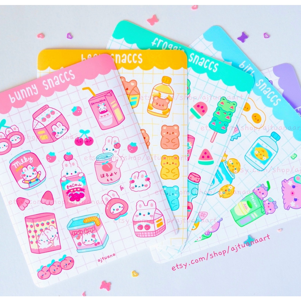 Kawaii Japanese Snack Journaling Stickers / Cute Aesthetic Colorful Pastel  Korean Sticker / SS-001 | Shopee Philippines