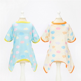 Dog Spring Summer New Style Full Print Cloud Home Wear Casual Pajamas Pet Clothes Thin Four-Legged