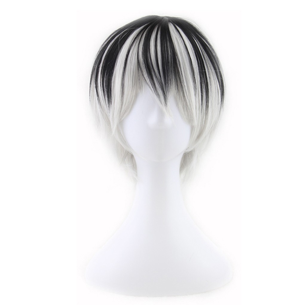 black halloween wig