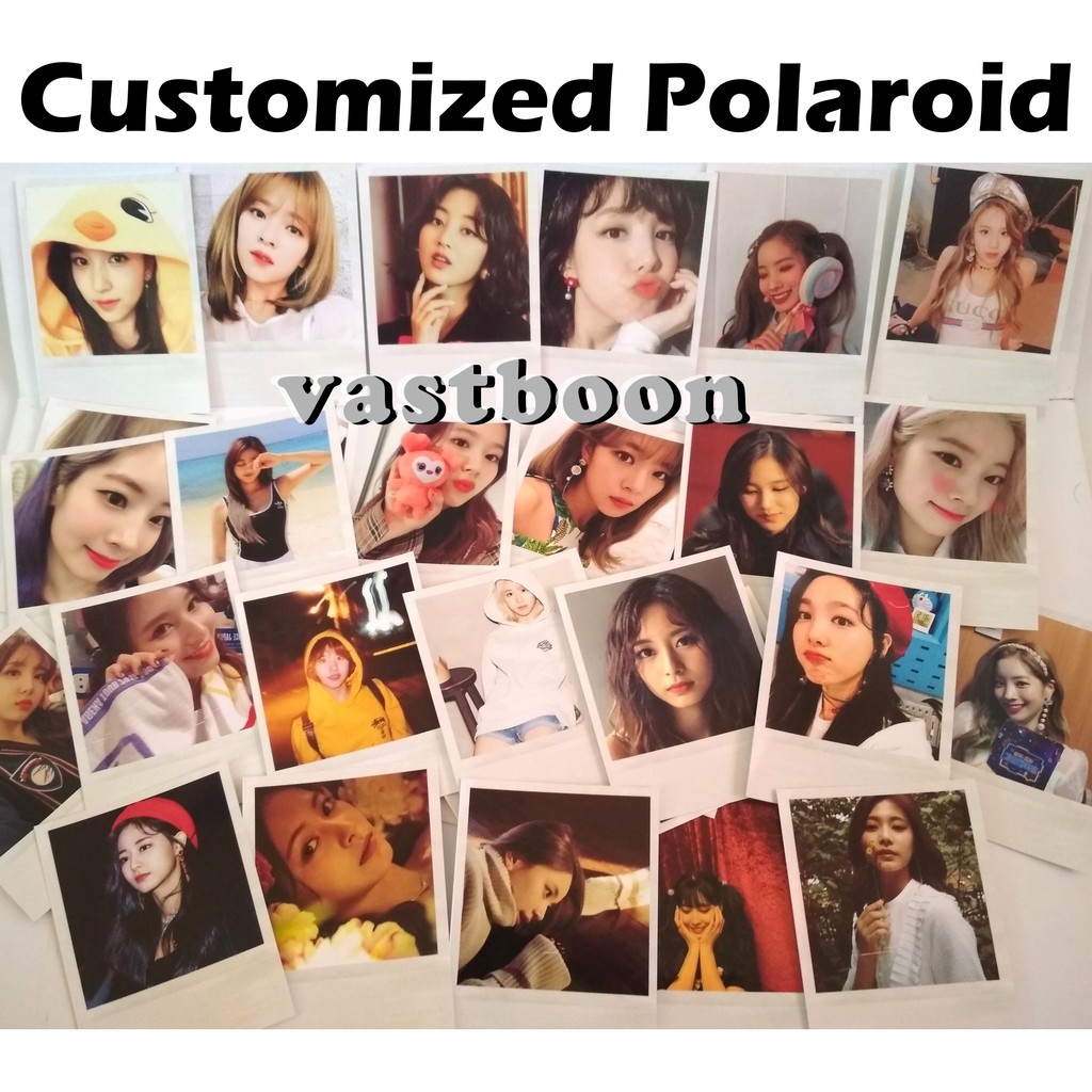 Customize Polaroid Border Kpop Anime Id Bts Blackpink Stray Kids Twice Red Velvet Shopee Philippines