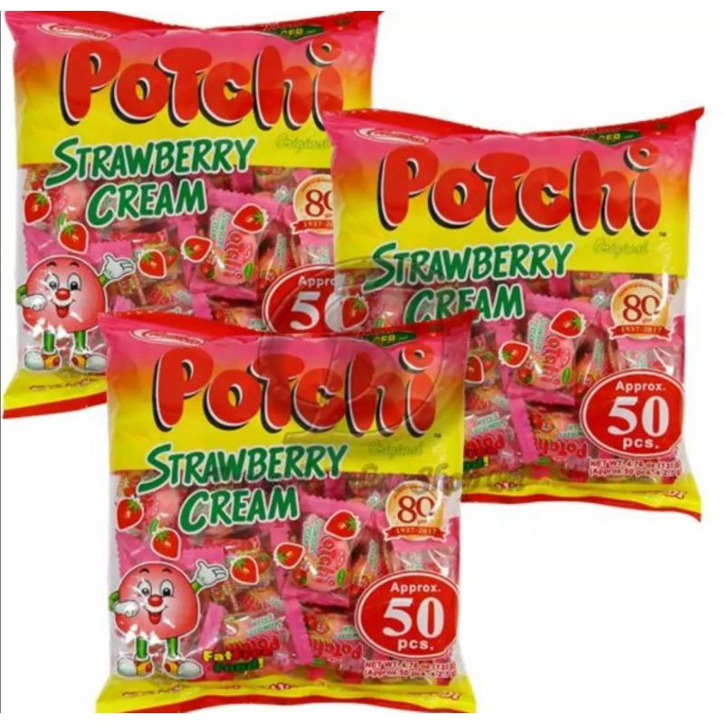 Potchi Strawberry Cream 3 packs for 115 Shopee Philippines