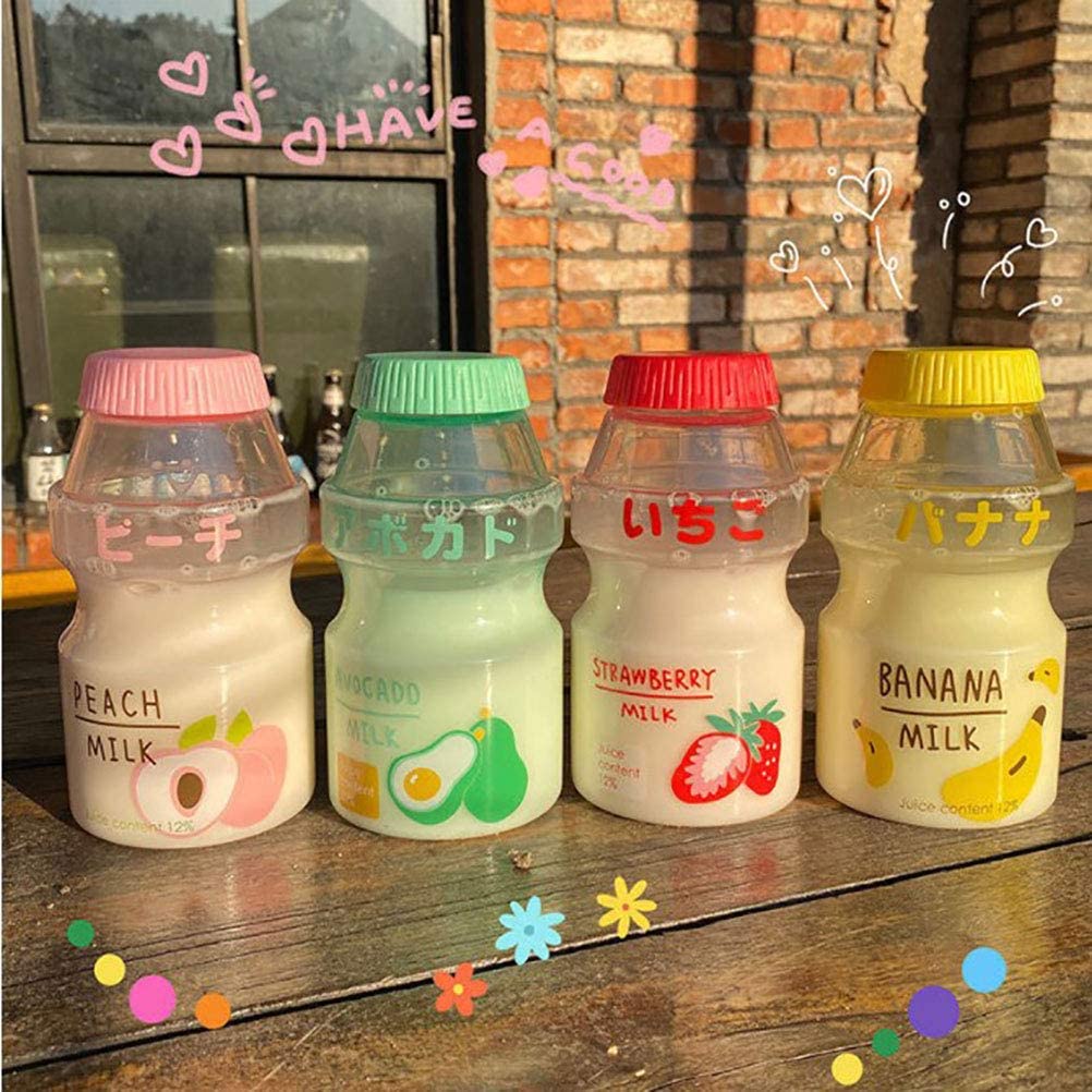 480ml Plastic Water Bottle Tour Drinking Bottle Yakult Shape Cute