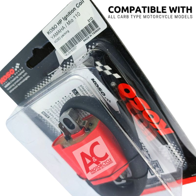 Koso Racing Ignition Coil Universal Carb Type | Shopee Philippines