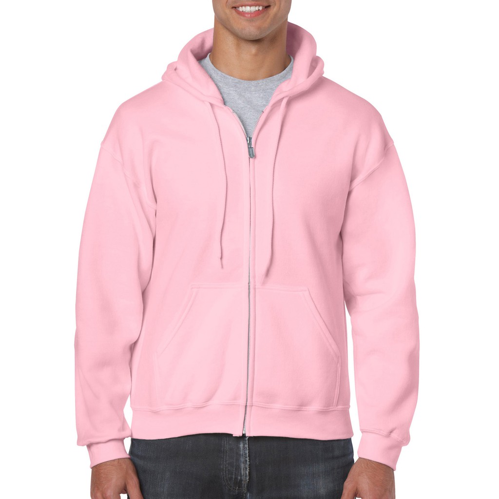 pink plain hoodie