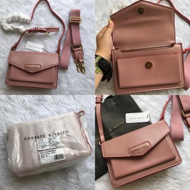 charles keith envelope satchel