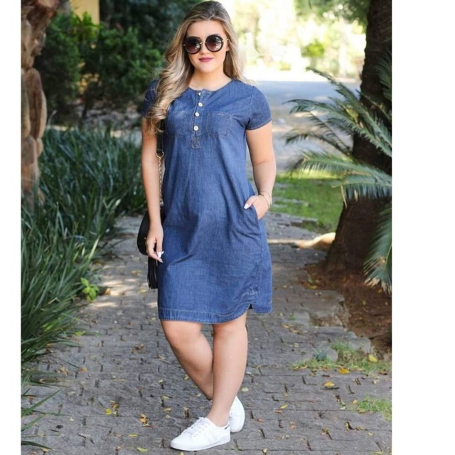 denim dress casual outfit